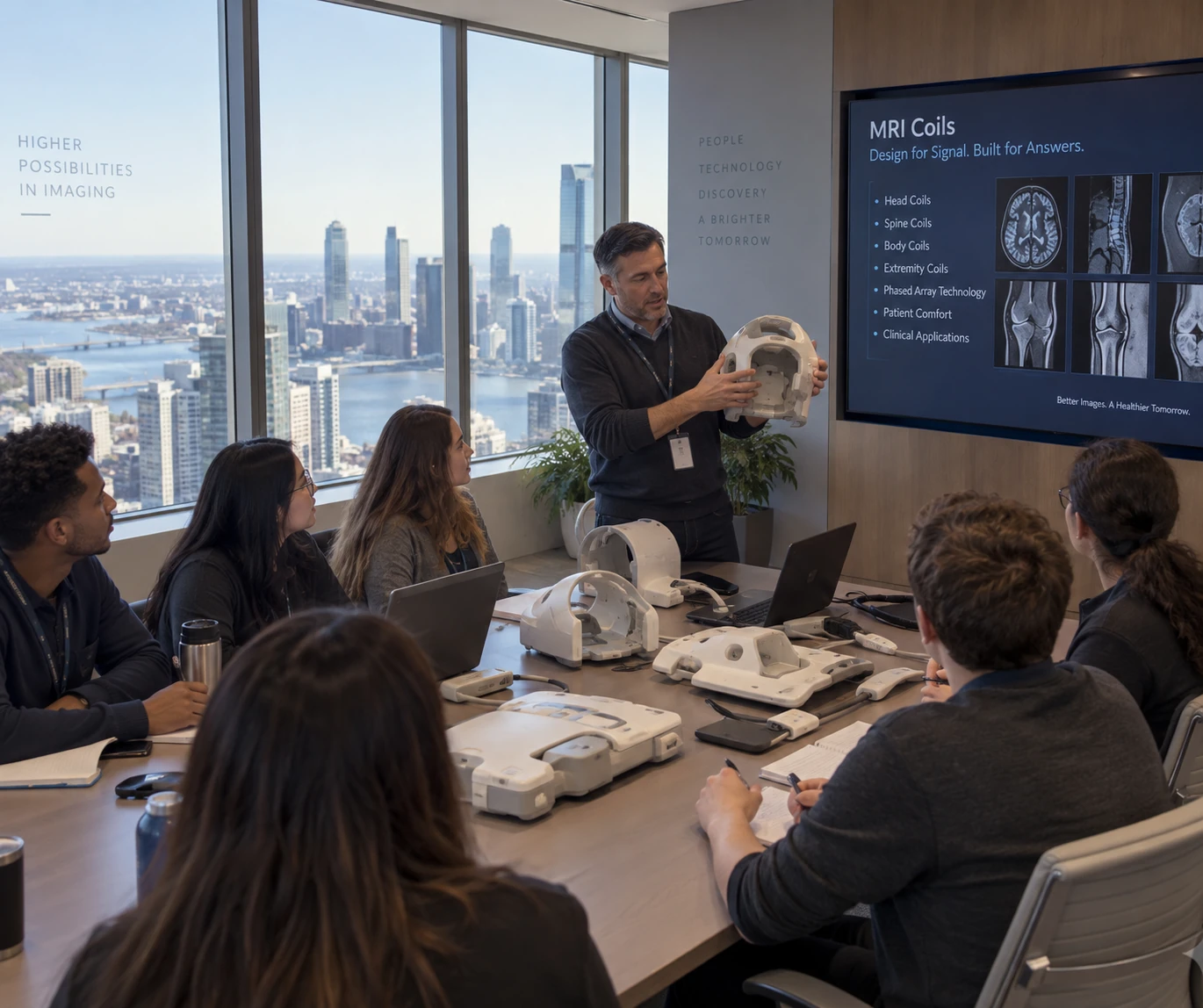 MRI Academy instruction session with city views in San Diego